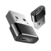 Convertidor USB a USB Tipo C Plug & Play Negro Jaltech Universal