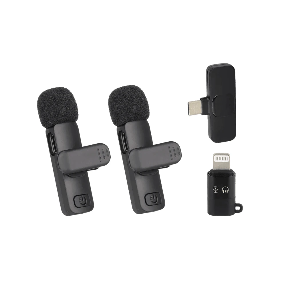 Micrófono Solapa Inalámbrico K9 Sed X2 Tipo C & iPhone Sonido Nítido