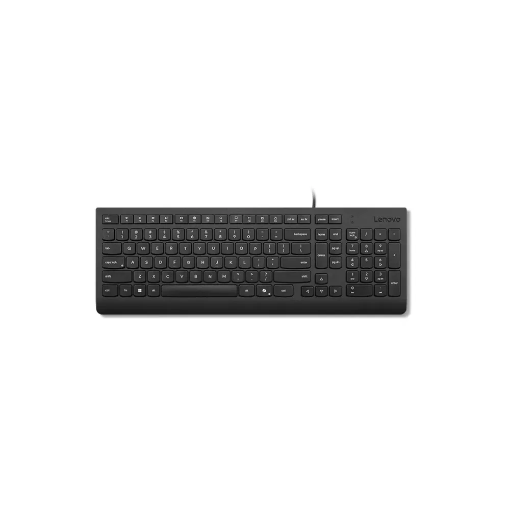 Teclado Lenovo español USB ergonomico para oficina y hogar